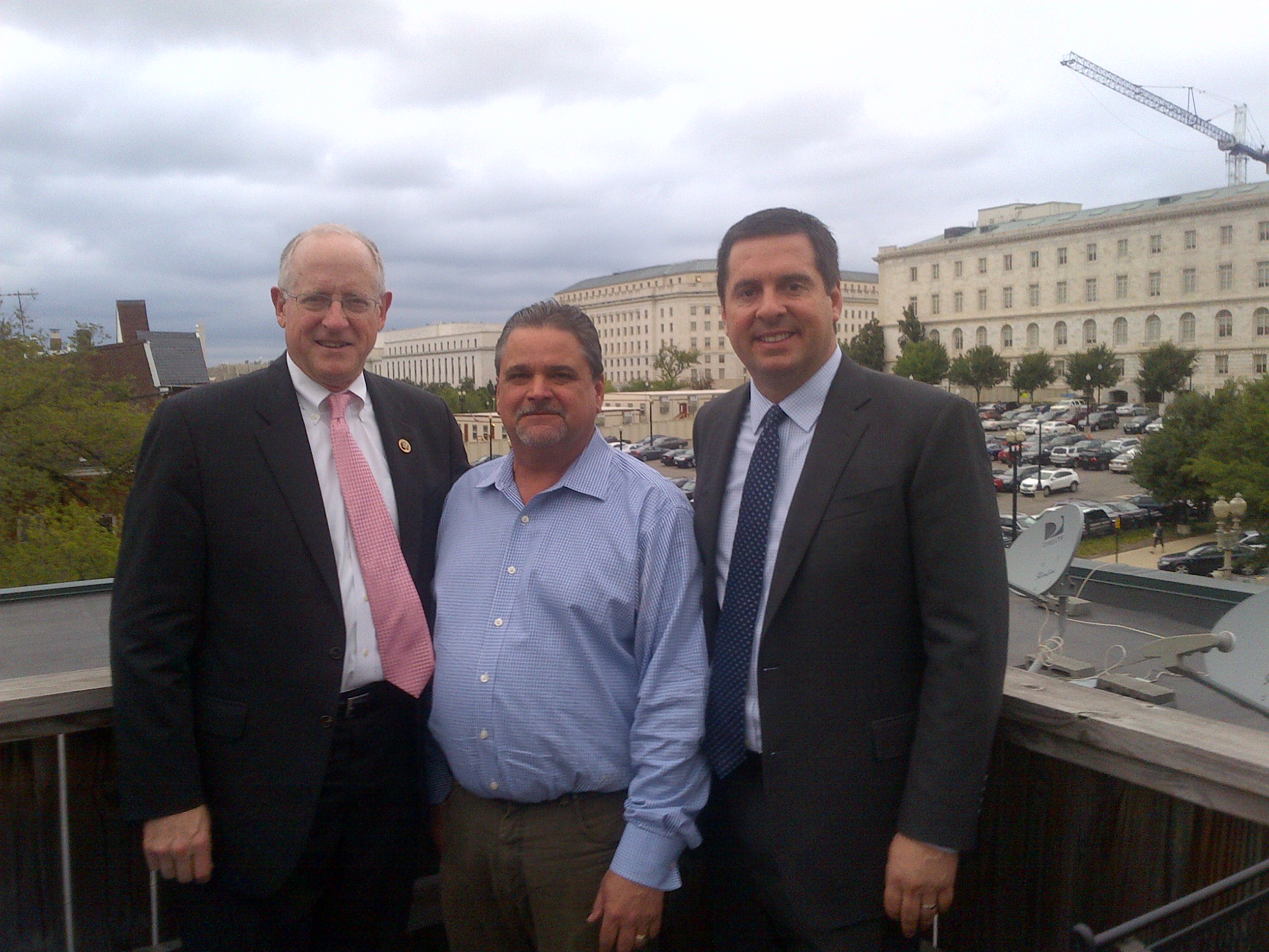 Former Resources Chairman and Gavel Resources Partner Richard Pombo hosts Chairman Conaway and Chairman Nunes on the Gavel deck.